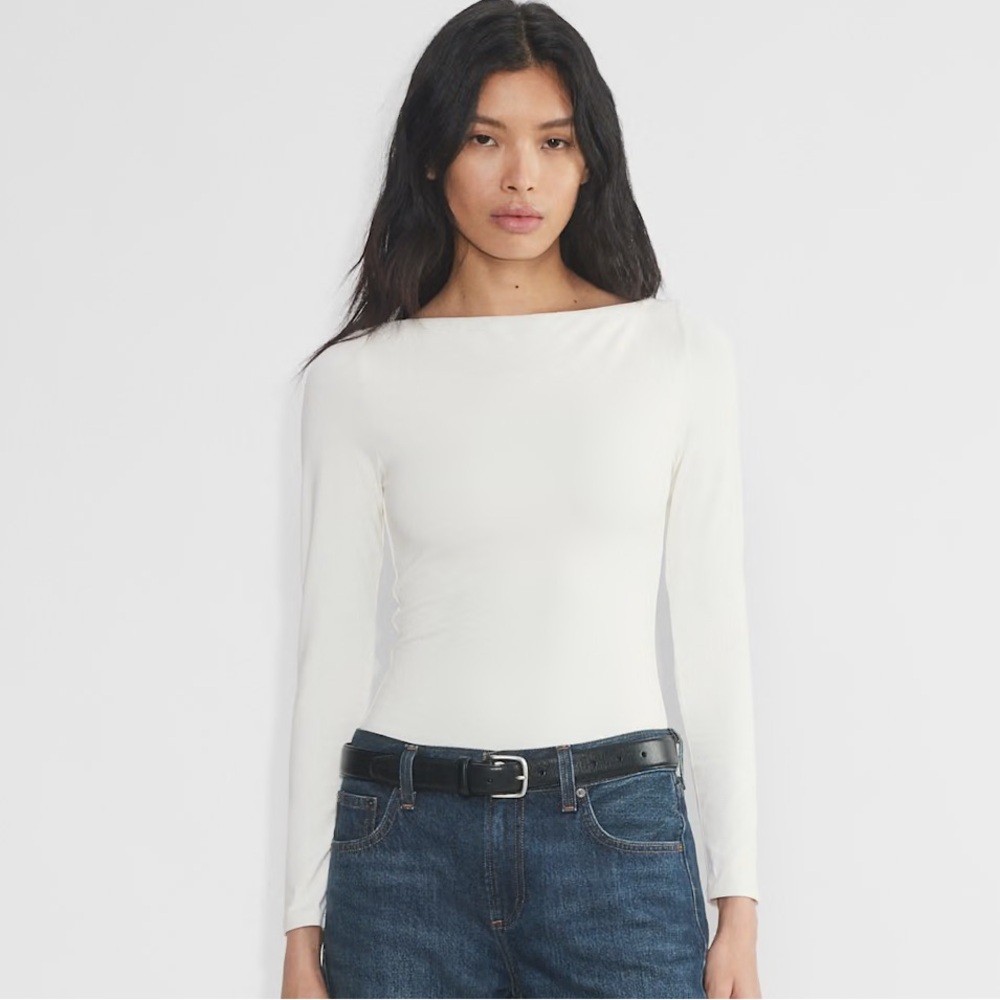 Aritzia Contour Whitney White Bodysuit